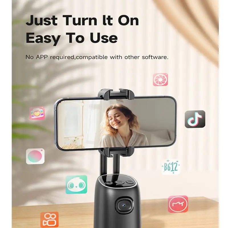 AI 360° Face Tracking Phone Stand