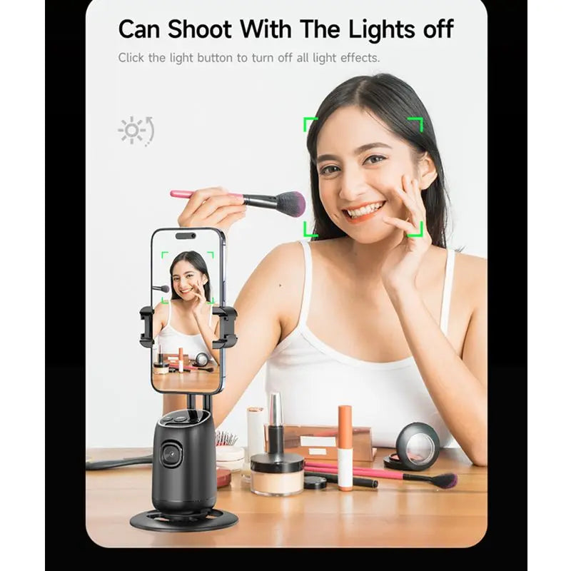 AI 360° Face Tracking Phone Stand