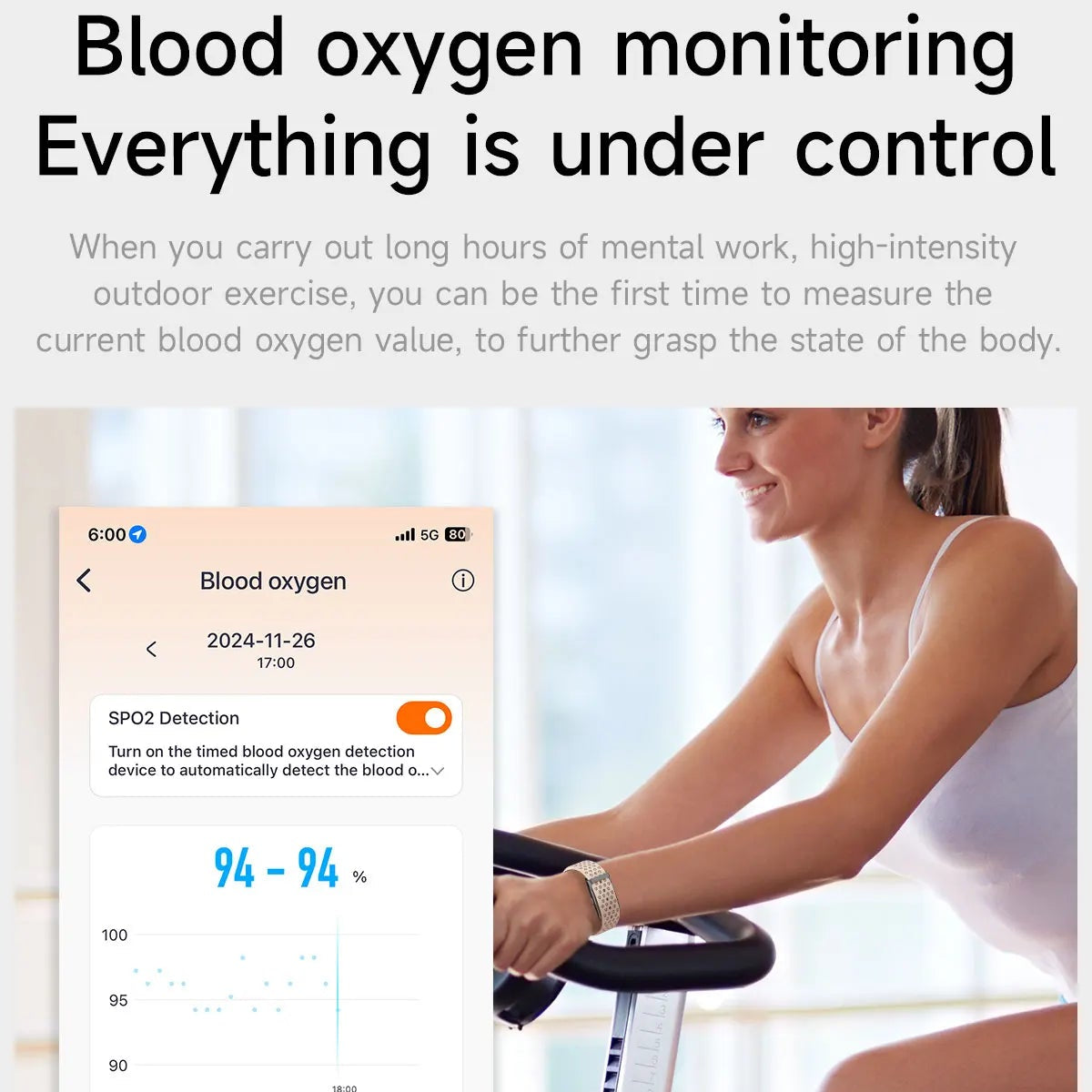 LIGE No Screen Smart Monitoring Watch
