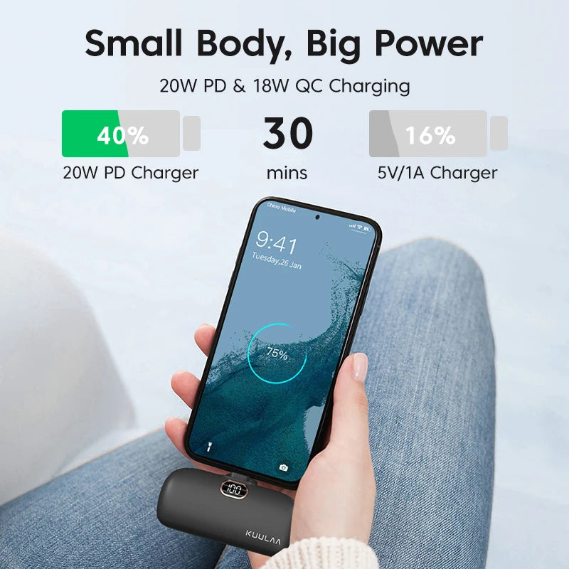 Mini Fast-Charging Power Bank