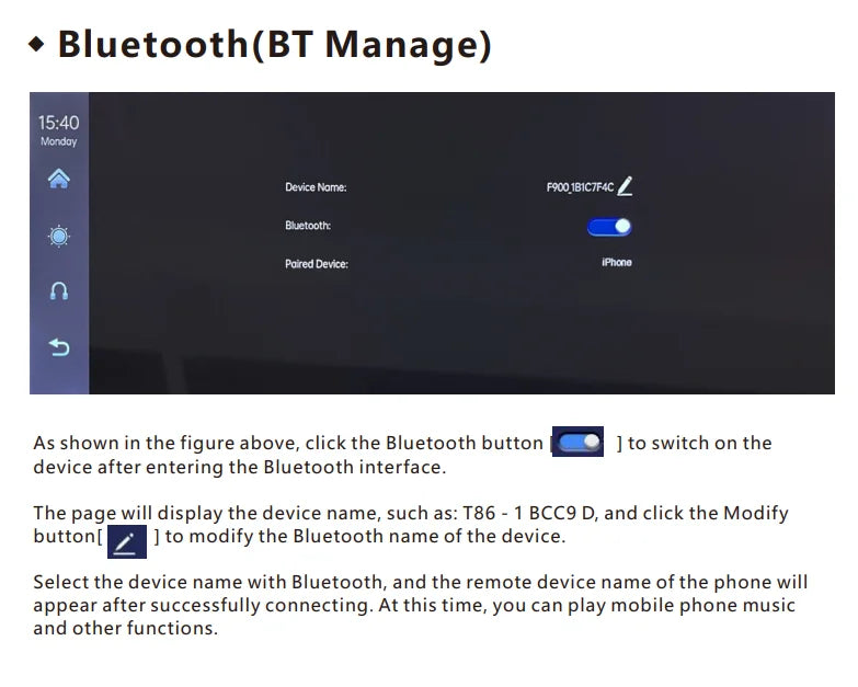 Carplay Screen for Car With Rearview Camera